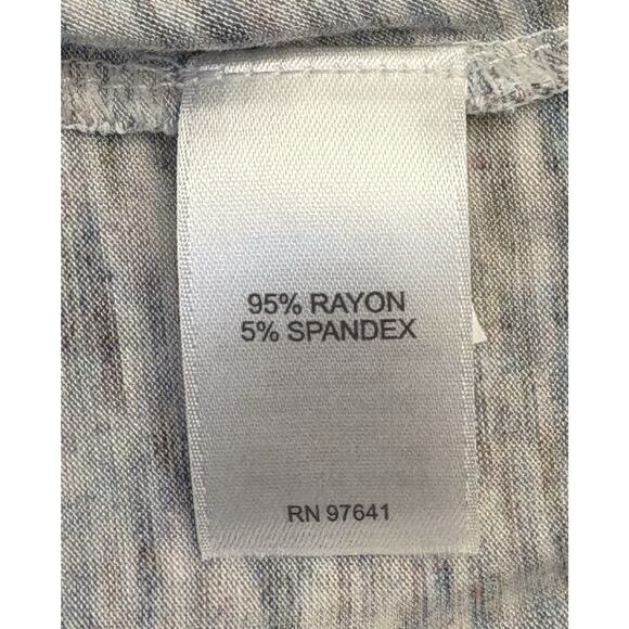 J Jill Long-Sleeve Shirttail Tee Size XL Gray Heathered - Picture 4 of 4